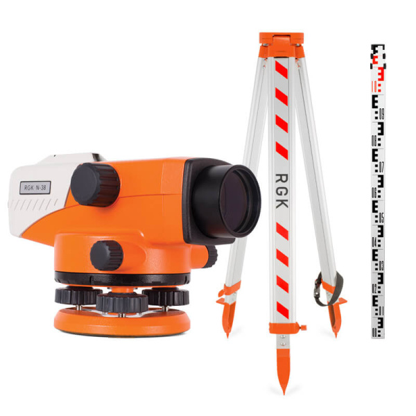 Комплект оптический нивелир RGK N-32 + штатив S6-N + рейка AMO S3 купить по низкой цене | МАКСПРОФИТ