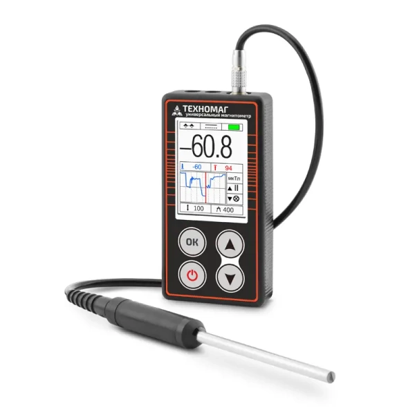 Универсальный магнитометр Техно-НДТ ТЕХНОМАГ с преобразователем П-1М и Г-2С тесламетра и градиентометра и образцами купить по низкой цене | МАКСПРОФИТ