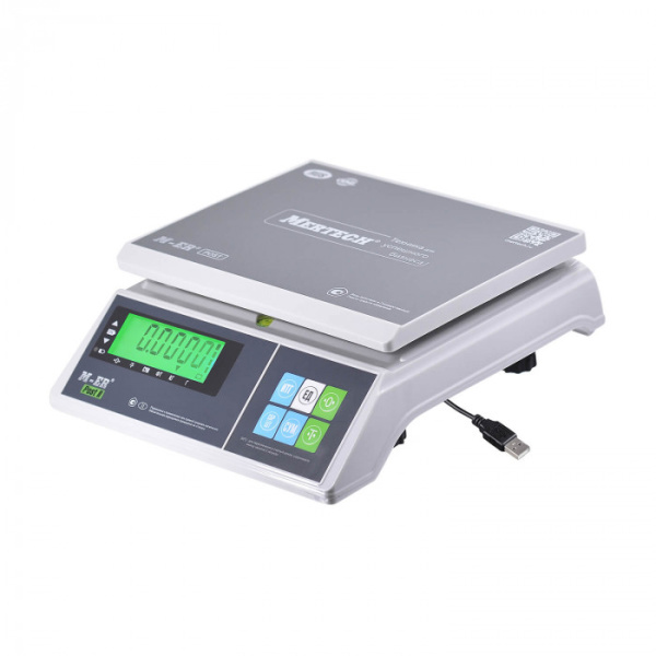 Порционные настольные весы M-ER 326 AFU-6.01 "Post II" LCD USB (двойной дисплей) купить по низкой цене | МАКСПРОФИТ