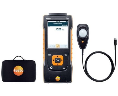 testo 440. Комплект с люкс-зондом (0563 4402) и кейсом купить по низкой цене | МАКСПРОФИТ